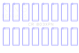 King Engine Bearings 55-67 Ford 265/283/302/327 V8 Performance Rod Bearing Set - Size STD