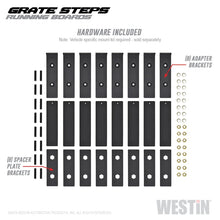 Cargar imagen en el visor de la galería, Westin Grate Steps Running Boards 83 in - Textured Black