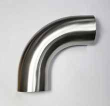 Cargar imagen en el visor de la galería, Stainless Bros 4in Diameter 1.5D / 6in CLR 90 Degree Bend Leg Mandrel Bend