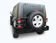 Cargar imagen en el visor de la galería, Rampage 2007-2018 Jeep Wrangler(JK) Double Tube Rear Bumper - Black