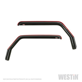 Westin 2018-2019 Jeep Wrangler JL In-Channel Wind Deflector 2pc - Smoke