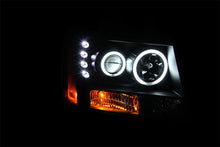 Cargar imagen en el visor de la galería, ANZO 2007-2013 Chevrolet Avalanche Projector Headlights w/ Halo Black (CCFL)