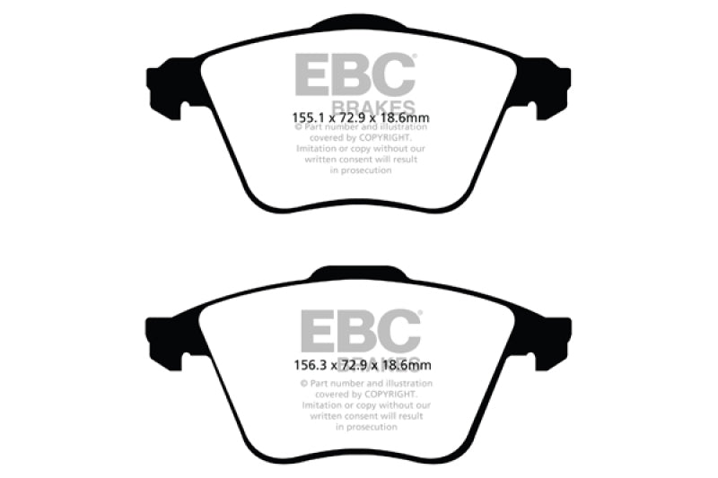 EBC 07-13 Mazda 3 2.3 Turbo Ultimax2 Front Brake Pads