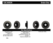 Cargar imagen en el visor de la galería, StopTech 07-10 BMW 335i Cross Drilled Right Front Rotor