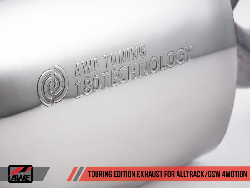 AWE Tuning VW MK7 Golf Alltrack/Sportwagen 4Motion Touring Edition Exhaust - Diamond Black Tips