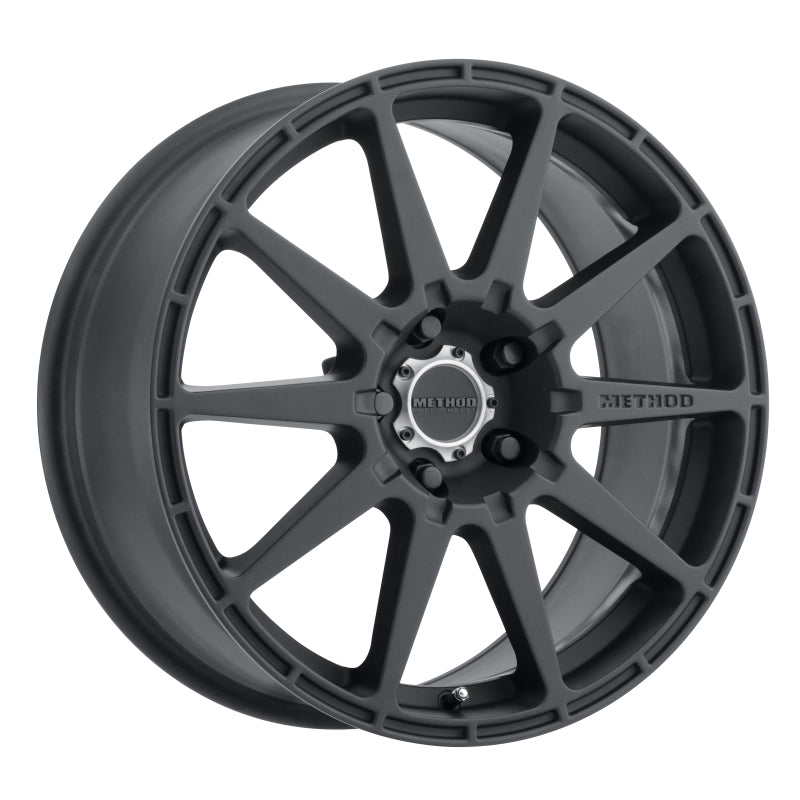 Method MR501 RALLY 17x8 +42mm Offset 5x4.5 67.1mm CB Matte Black Wheel