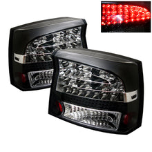 Cargar imagen en el visor de la galería, Spyder Dodge Charger 06-08 LED Tail Lights Black ALT-YD-DCH05-LED-BK