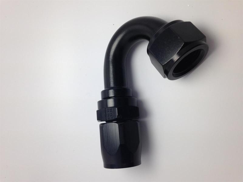 Fragola -12AN x 150 Degree Pro-Flow Hose End - Black