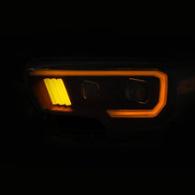 Cargar imagen en el visor de la galería, ANZO 2016-2017 Toyota Tacoma Projector Headlights w/ Plank Style Switchback Black w/ Amber