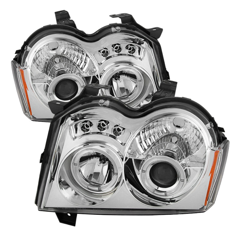 Spyder Jeep Grand Cherokee 05-07 Projector Headlights LED Halo LED Chrm Low 9006 PRO-YD-JGC05-HL-C