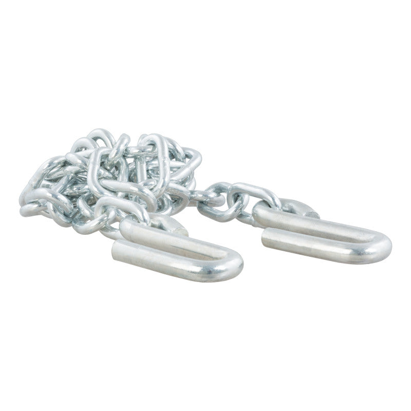 Curt 48in Safety Chain w/2 S-Hooks (5000lbs Clear Zinc Packaged)