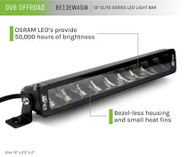 Cargar imagen en el visor de la galería, DV8 Offroad Elite Series 13in Light Bar 45W Flood/Spot LED