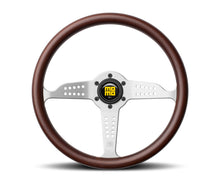 Cargar imagen en el visor de la galería, Momo Grand Prix Steering Wheel 350 mm - Mahogany Wood/Brshd Spokes