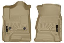 Cargar imagen en el visor de la galería, Husky Liners 14 Chevrolet Silverado 1500/GMC Sierra 1500 WeatherBeater Tan Front Floor Liners