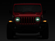 Cargar imagen en el visor de la galería, Raxiom 18-22 Jeep Wrangler JL/JT Axial 9-Inch LED Headlights w/RGB Halo- Blk Housing (Clear Lens)