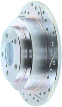 Cargar imagen en el visor de la galería, StopTech Select Sport 98-08 Subaru Forester Slotted and Drilled Left Rear Rotor