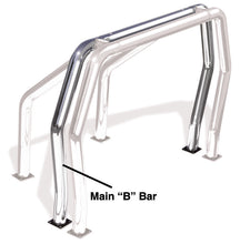 Cargar imagen en el visor de la galería, Go Rhino RHINO Bed Bar - Rear Main B bar - Chrome