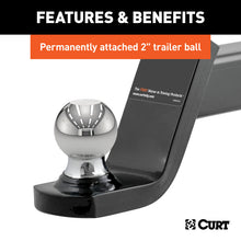 Cargar imagen en el visor de la galería, Curt Fusion Ball Mount w/2in Ball (2in Shank 7500lbs 4in Drop)