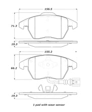 Cargar imagen en el visor de la galería, StopTech Street Touring 06-10 Audi A3 / 08-10 Audi TT / 06-09 VW GTI Jetta Front Pads