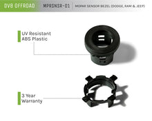 Cargar imagen en el visor de la galería, DV8 Offroad Jeep/Dodge/RAM Front Bezel &amp; Rear Clip Replacement Kit for MOPAR Sensors - Set of 4