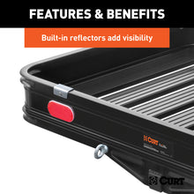 Load image into Gallery viewer, Curt 50in x 30-1/2in Aluminum Hitch Cargo Carrier w/Ramp