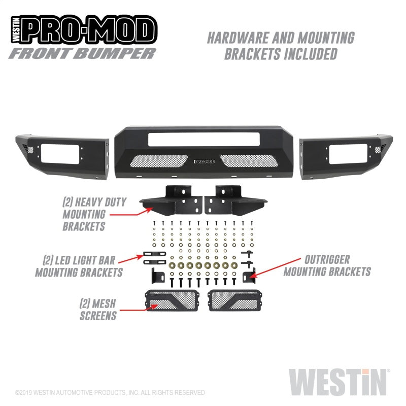 Westin 15-20 Chevrolet Colorado Pro-Mod Front Bumper