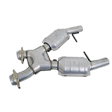 Cargar imagen en el visor de la galería, BBK 96-98 Mustang 4.6 GT High Flow X Pipe With Catalytic Converters - 2-1/2