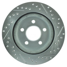 Cargar imagen en el visor de la galería, StopTech Select Sport 05-10 Ford Mustang GT Slotted and Drilled Rear Right Rotor