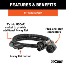 Cargar imagen en el visor de la galería, Curt Replacement OE 4-Way Flat Socket (Twists into USCAR)