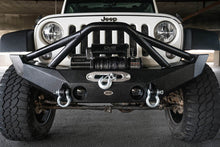 Load image into Gallery viewer, DV8 Offroad 07-18 Jeep Wrangler JK/JL FS-12 Mid Length Steel Front Bumper w/ Fog Lights