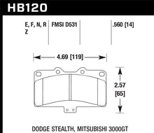 Cargar imagen en el visor de la galería, Hawk Mitsubishi 3000 GT VR4/ Dodge Stealth R/T 4WD HP+ Street Front Brake Pads