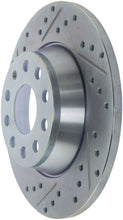 Cargar imagen en el visor de la galería, StopTech Select Sport 06-10 Volkswagen Jetta Slotted &amp; Drilled Right Rear Rotor