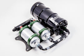 Radium Engineering Dual External Bosch 044 Horizontal Fuel Surge Tank (Pumps Not Incl)