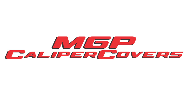 MGP 4 Caliper Covers Engraved Front Pontiac Engraved Rear Arrow Red finish silver ch