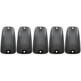 ANZO 1988-2000 Chevrolet Silverado 3500 LED Cab Roof Light Kit Smoke 5pc Replac Lens and LED Bulbs