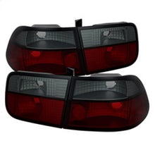 Cargar imagen en el visor de la galería, Spyder Honda Civic 96-00 2Dr Crystal Tail Lights Red Smoke ALT-YD-HC96-2D-CRY-RS