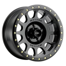 Cargar imagen en el visor de la galería, Method MR305 NV 17x8.5 0mm Offset 5x4.5 83mm CB Matte Black Wheel