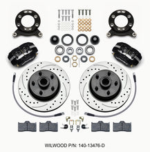 Cargar imagen en el visor de la galería, Wilwood Forged Dynalite-M Front Kit 11.30in 1 PC Rotor&amp;Hub-Drill 65-69 Mustang Disc &amp; Drum Spindle