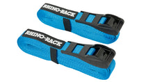 Cargar imagen en el visor de la galería, Rhino-Rack Rapid Tie Down Straps w/Buckle Protector - 5.5m/18ft - Pair - Blue