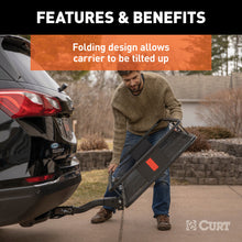 Load image into Gallery viewer, Curt 60in x 24in Basket-Style Cargo Carrier (Folding 2in Shank)