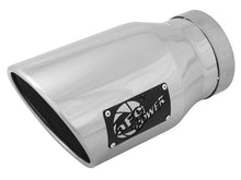 Cargar imagen en el visor de la galería, aFe Diesel Exhaust Tip Bolt On Black 5in Inlet x 7in Outlet x 12in - Right