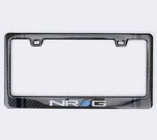 Cargar imagen en el visor de la galería, NRG Carbon License Plate Frame/ Fiber Poly Dip Finish Wet w/ NRG Logo