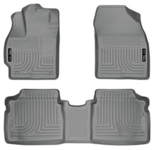 Cargar imagen en el visor de la galería, Husky Liners 10-12 Toyota Prius WeatherBeater Combo Gray Floor Liners
