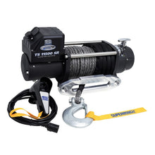 Cargar imagen en el visor de la galería, Superwinch 11500 LBS 12V DC 3/8in x 80ft Synthetic Rope Tiger Shark 11500 Winch