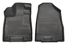 Cargar imagen en el visor de la galería, Husky Liners 2014 Acura MDX All Models Weatherbeater Black Front Floor Liners