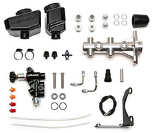 Cargar imagen en el visor de la galería, Wilwood Remote Tandem M/C Kit w/Brkt and Valve - 1.12in Bore Burnished