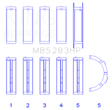 Cargar imagen en el visor de la galería, King Engine Bearings Performance Main Bearing Set - Size STD