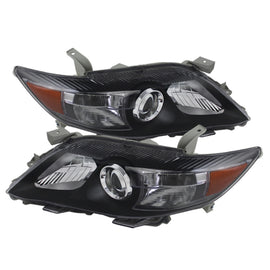 xTune Toyota Camry 10-11 ( USA Built/Nal ) Amber Projector Headlights Black HD-JH-TCAM10-AM-BK