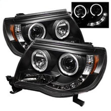 Cargar imagen en el visor de la galería, Spyder Toyota Tacoma 05-11 Projector Headlights LED Halo LED Black High H1 Low H1 PRO-YD-TT05-HL-BK