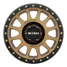 Cargar imagen en el visor de la galería, Method MR305 NV 17x8.5 0mm Offset 8x6.5 130.81mm CB Method Bronze/Black Street Loc Wheel